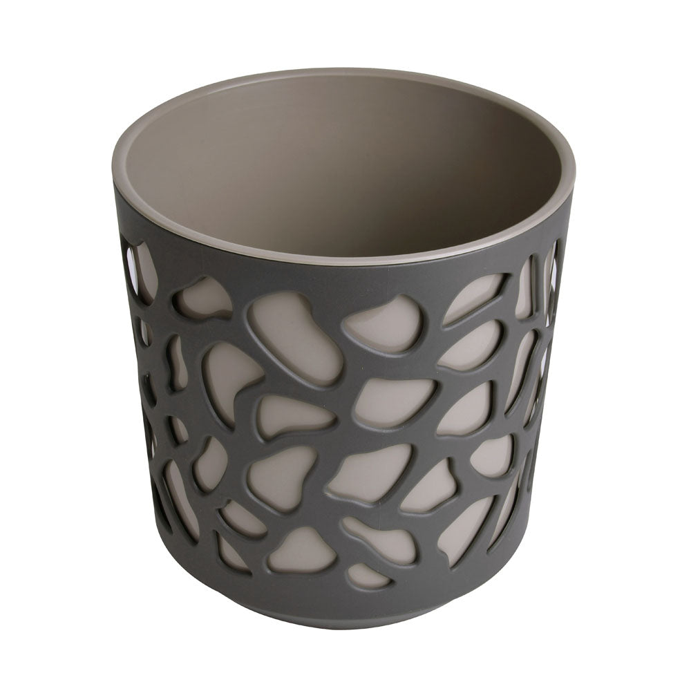 Mosaic Decorative Polypropylene Planter (Taupe)