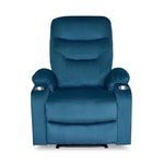 Parlor Massage Chair with Manual Recliner (Blue)