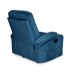 Parlor Massage Chair with Manual Recliner (Blue)
