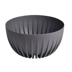 Semi Fluted Design Polypropylene Bowl Planter (Grey)