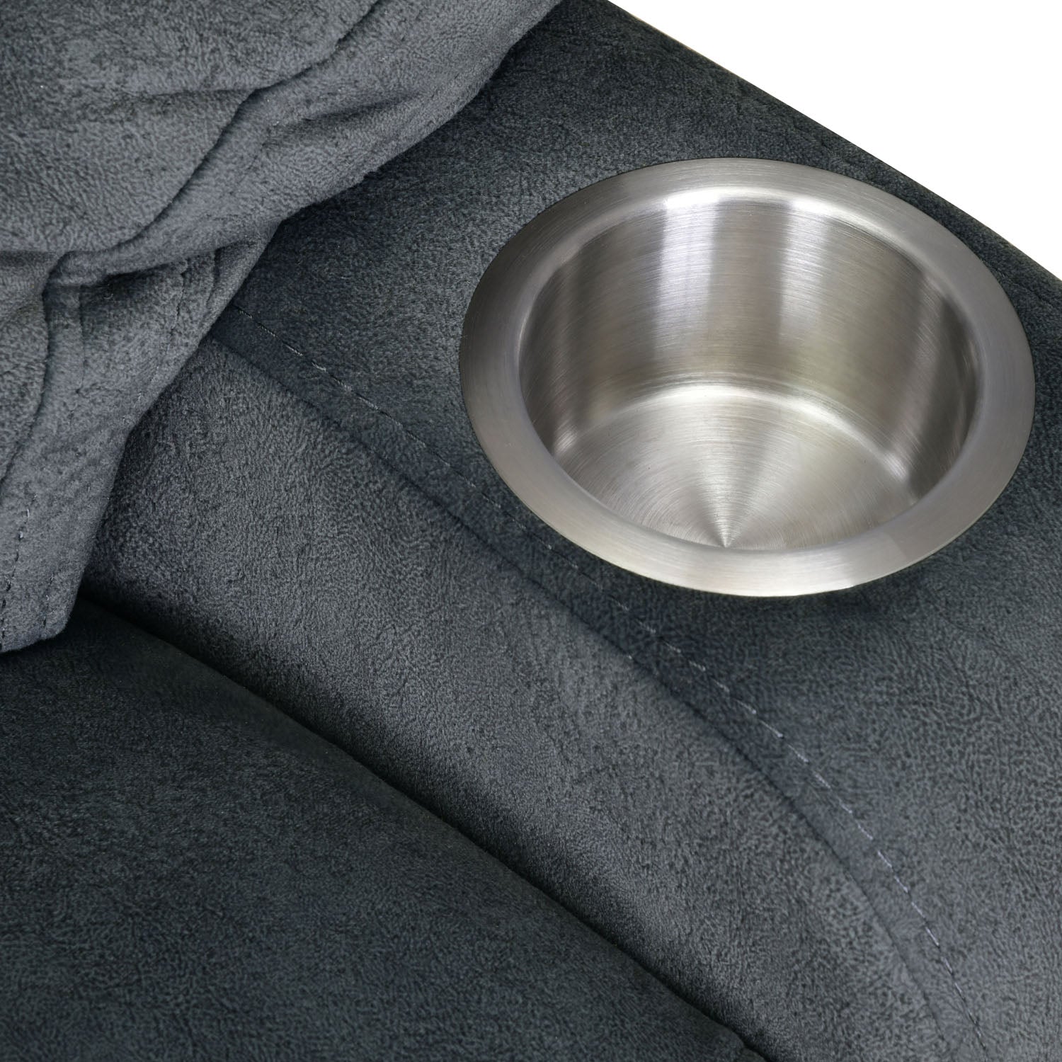 Ease Massage Chair with Manual Recliner and Wireless Charging- Blue