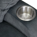 Ease Massage Chair with Manual Recliner and Wireless Charging- Blue