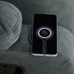 Ease Massage Chair with Manual Recliner and Wireless Charging- Blue