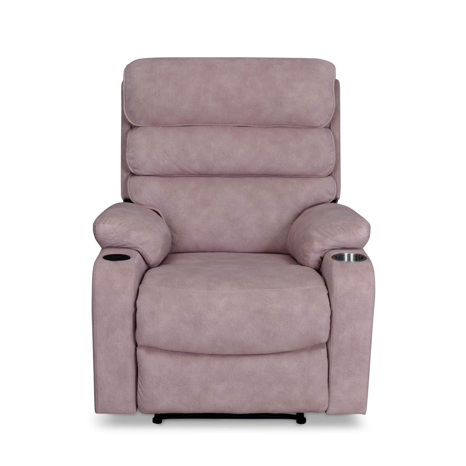 Ease Massage Chair with Manual Recliner and Wireless Charging- Mauve