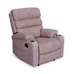 Ease Massage Chair with Manual Recliner and Wireless Charging- Mauve