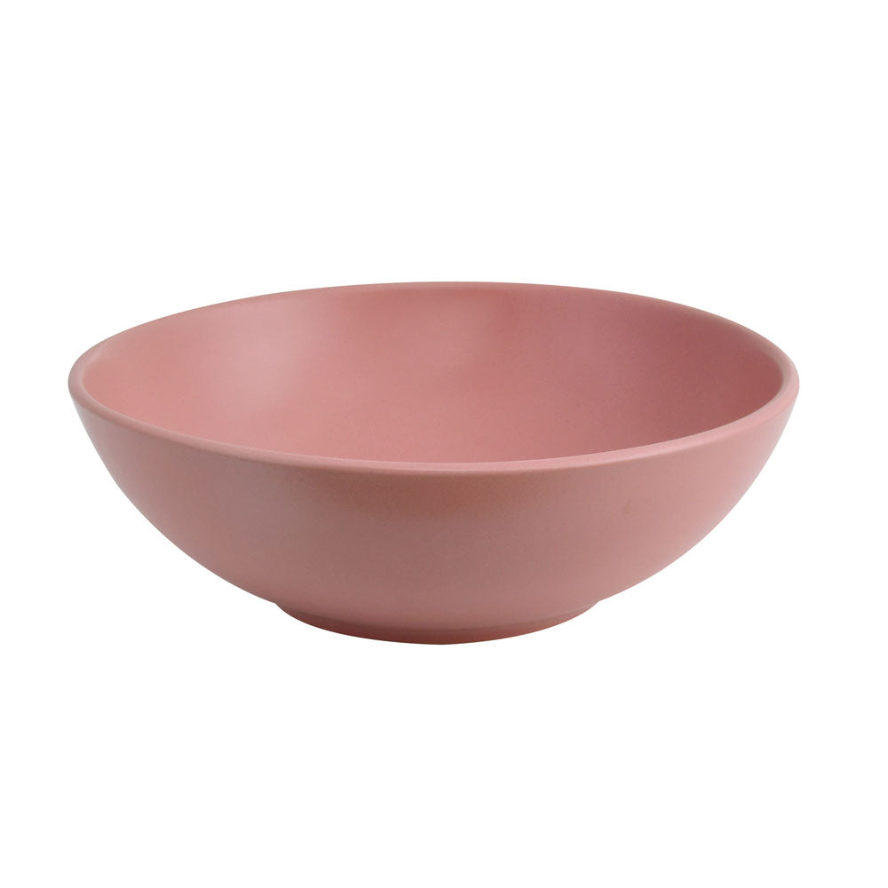 Stoneware Serving Bowl- Pink Matt