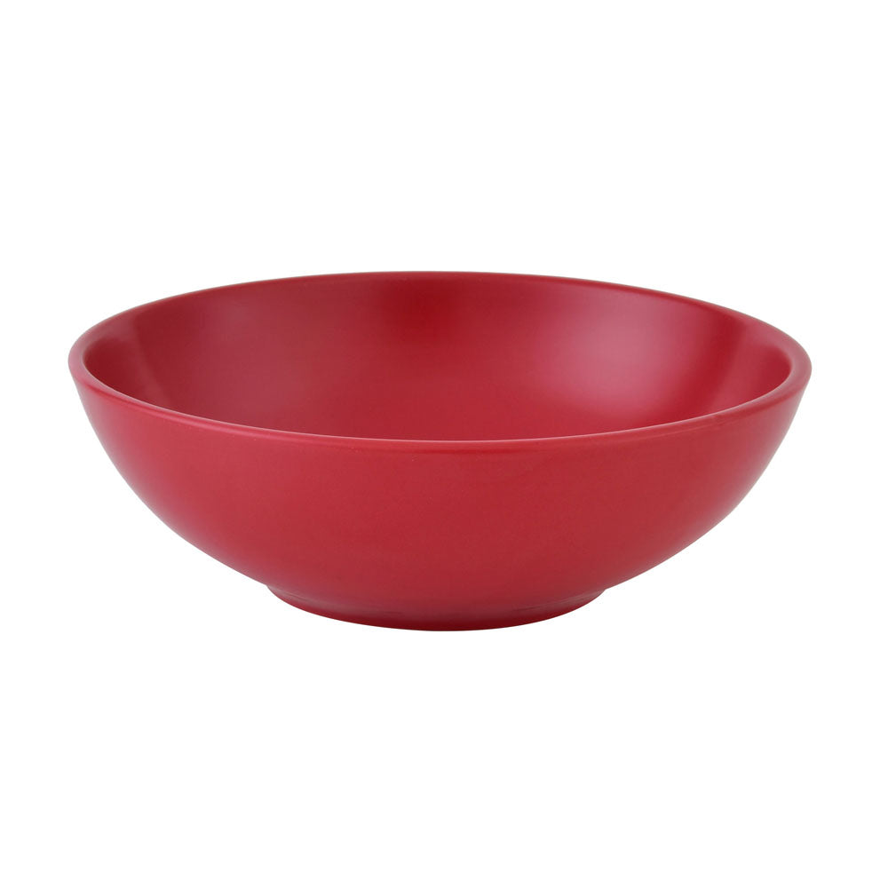 Stoneware Serving Bowl- Red Matt