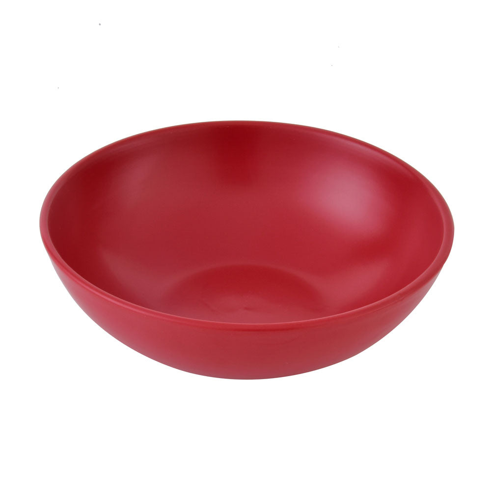 Stoneware Serving Bowl- Red Matt