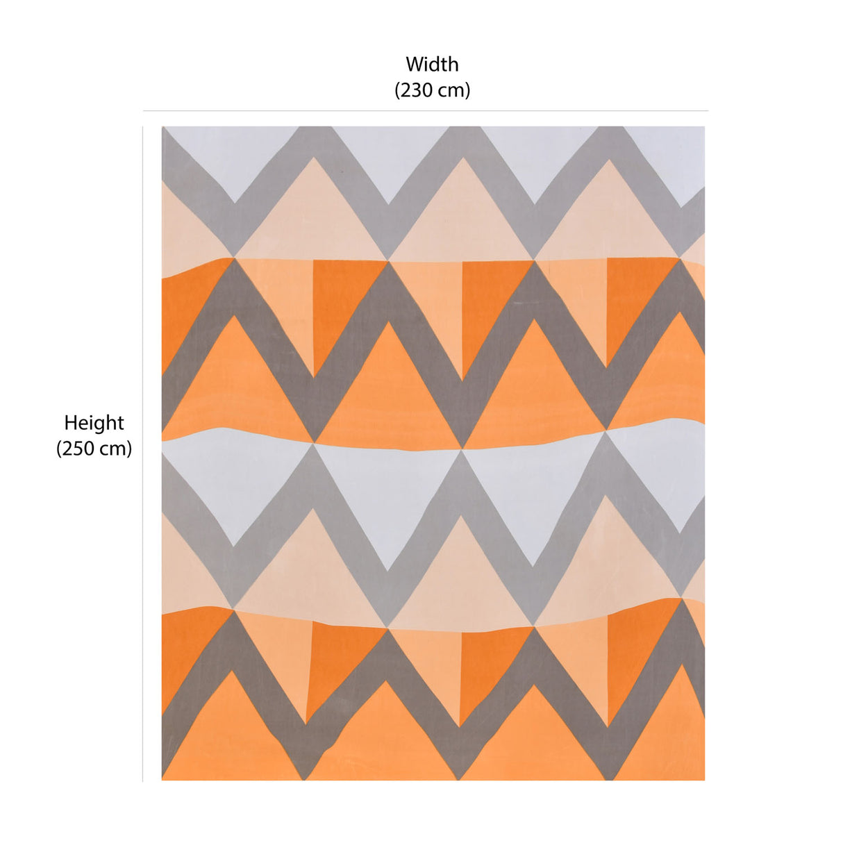 Ammara 90 GSM Polyester Double Bedsheet with 2 Pillow Cover- Blue and Mustard