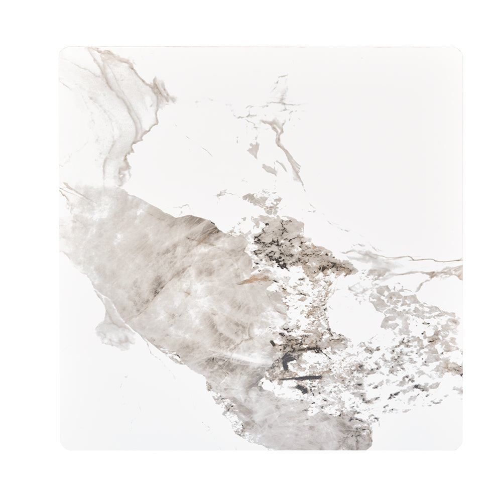 Fuji Ceramic Top Center & Side Table Set (White)