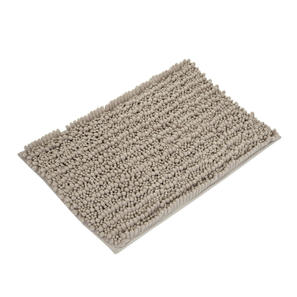 Rectangular Polyester 16" x 24" Bath Mat (Taupe)