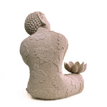 Buddha Resting On Knee Polyresin Showpiece 23 cm (Sand)