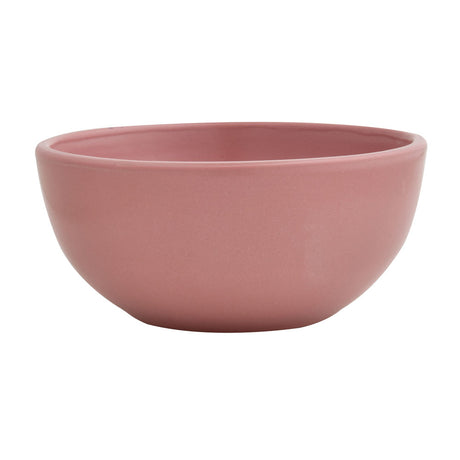 Stoneware Serving Dip Bowl - Pink Matt