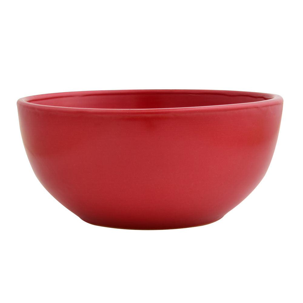 Stoneware Serving Dip Bowl- Red Matt