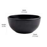 Stoneware Serving Dip Bowl- Black Matt