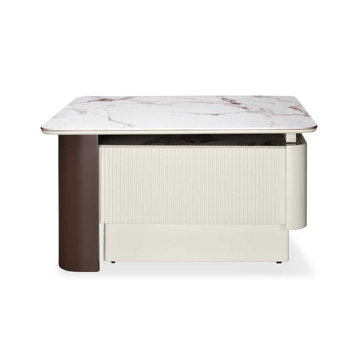 Glossa Center Table (White & Grey)