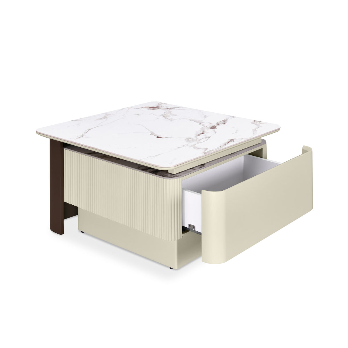 Glossa Center Table (White & Grey)