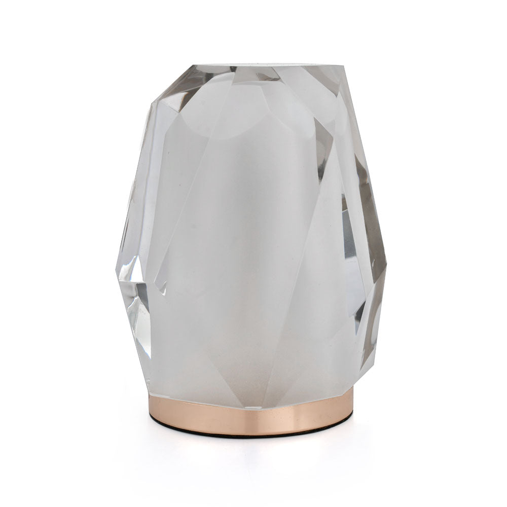 Man Climbing On Rock Acrylic & Metal Showpiece (Gold)