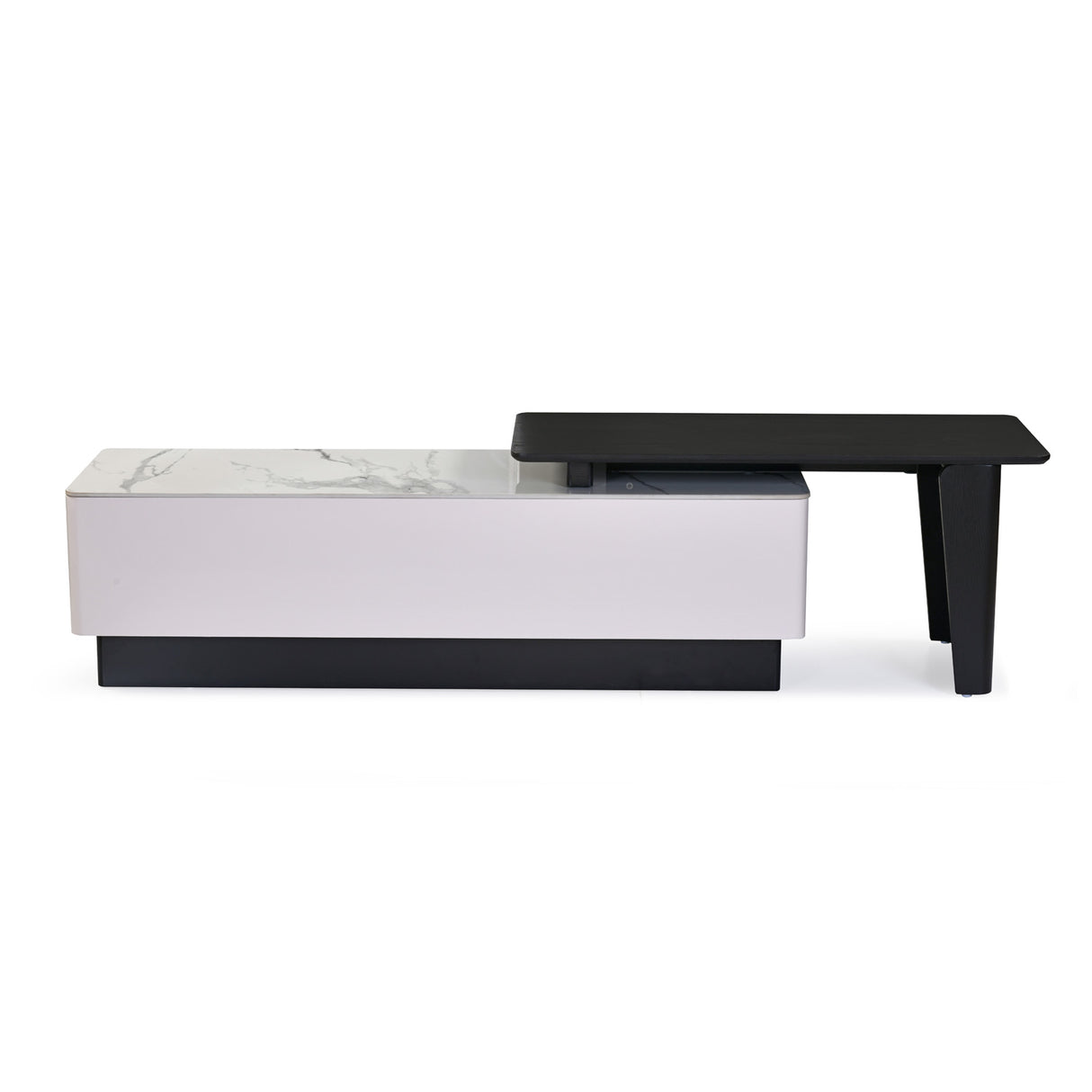 Kairos Low Height Unit (White & Dark Walnut)