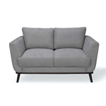 Lydia 2 Seater Fabric Sofa- Grey