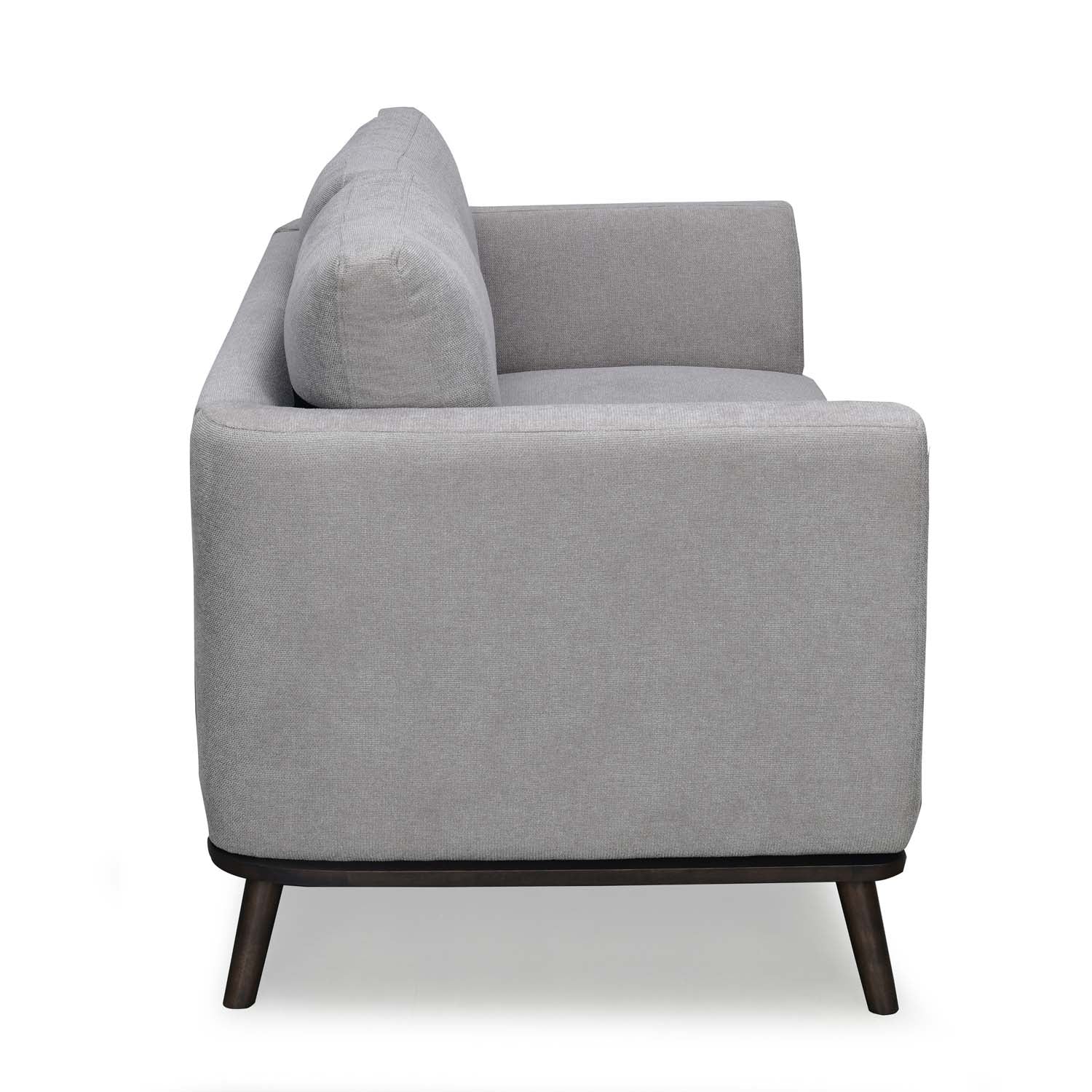 Lydia 2 Seater Fabric Sofa- Grey