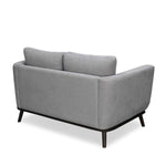 Lydia 2 Seater Fabric Sofa- Grey