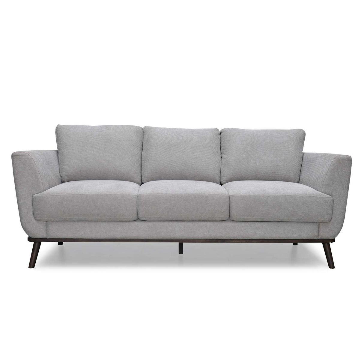 Lydia 3 Seater Fabric Sofa- Grey