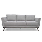 Lydia 3 Seater Fabric Sofa- Grey