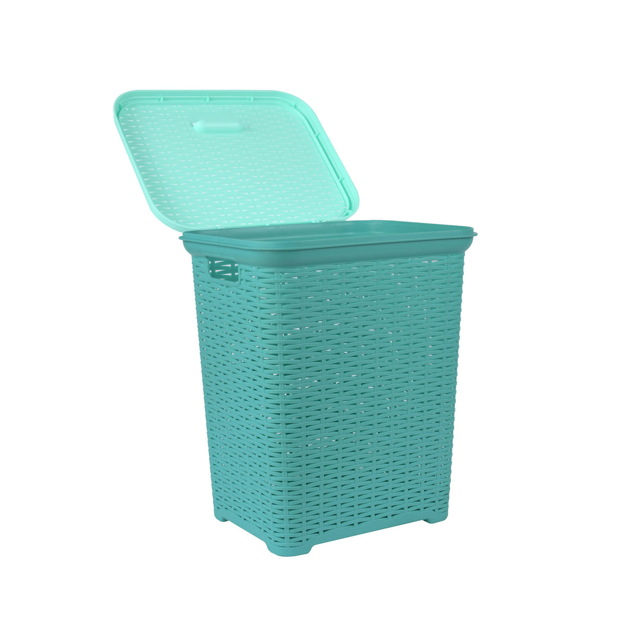 Laundry Basket 35L Plastic- Blue