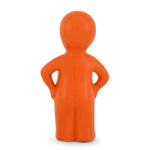 Standing Boy Polyresin Decorative Showpiece (Orange)