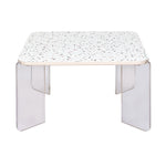 Maisy Acrylic Base Coffee Table (Cream)