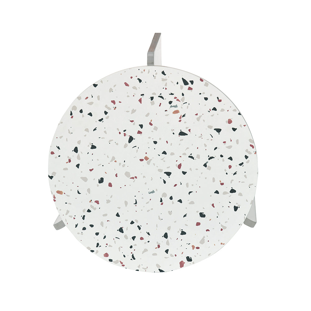 Maisy Acrylic Base Side Table (Cream)