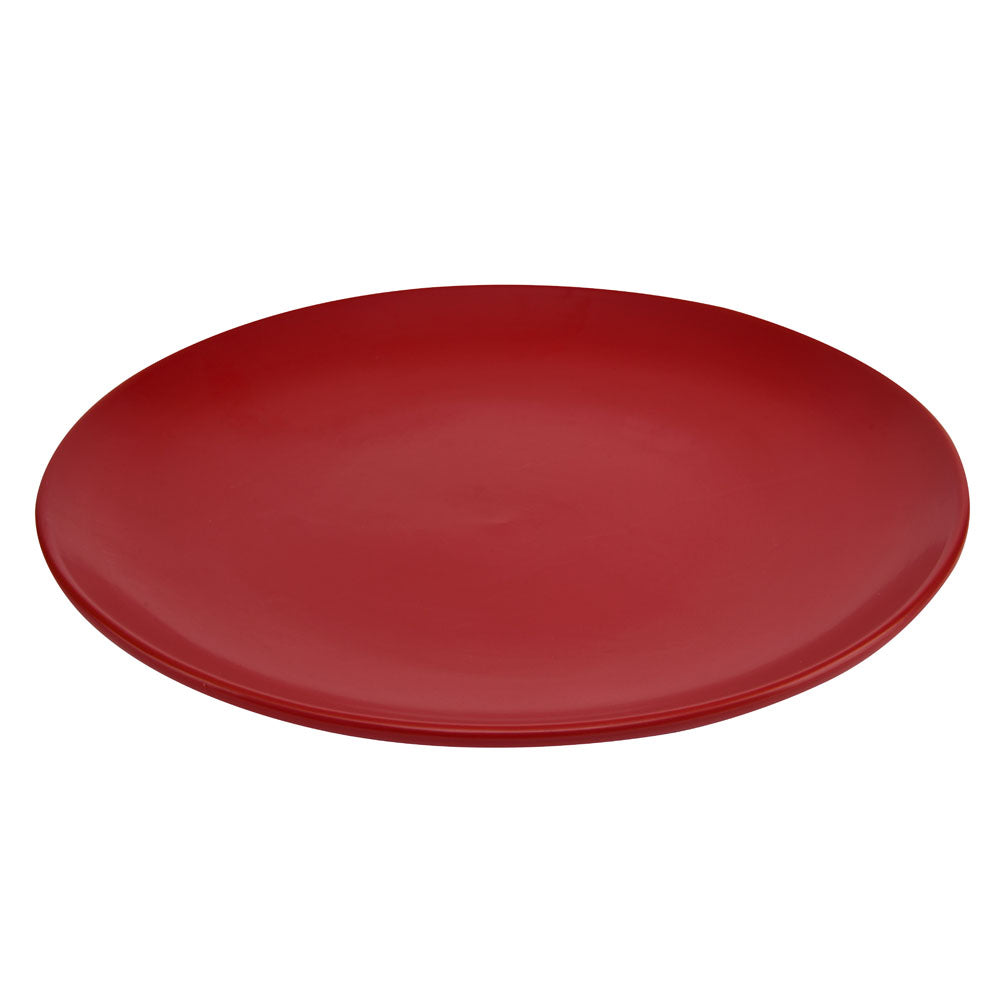 Stoneware Dinner Plate- Red Matt