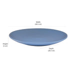 Stoneware Dinner Plate- Blue Matt