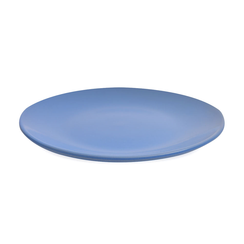Stoneware Quarter Plate- Blue Matt