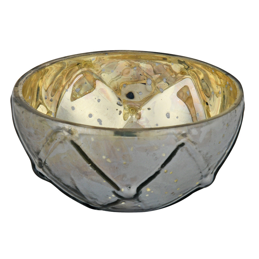 Decorative Votive Candle Holder Set of 2- Grey