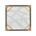 Criss Cross Design Canvas Wall Painting (Black & Gold)
