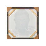 Buddha With Flower Canvas Wall Painting (Multicolor)