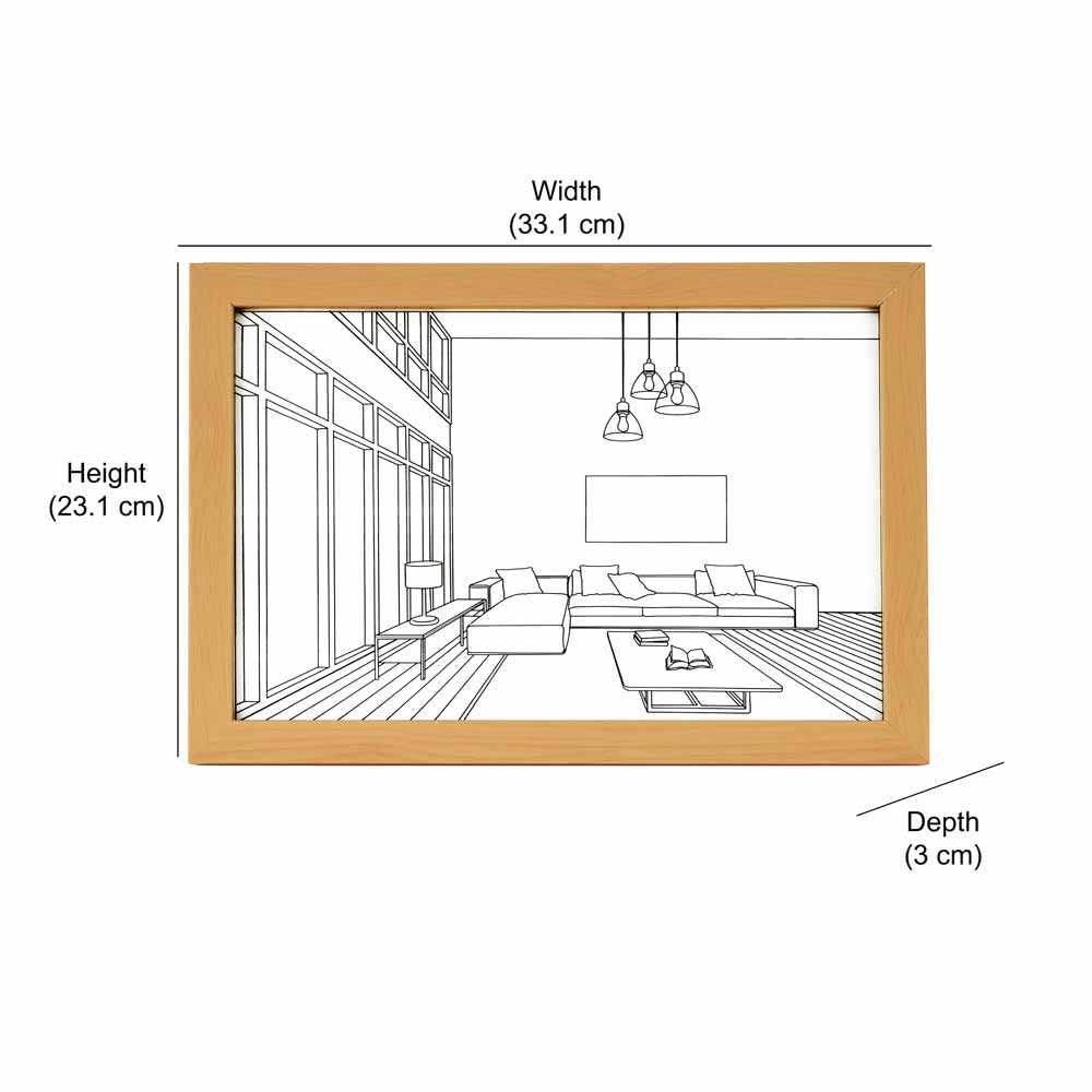 Still Life L Shaped Sofa LED Painting With 3 Lighting Modes
