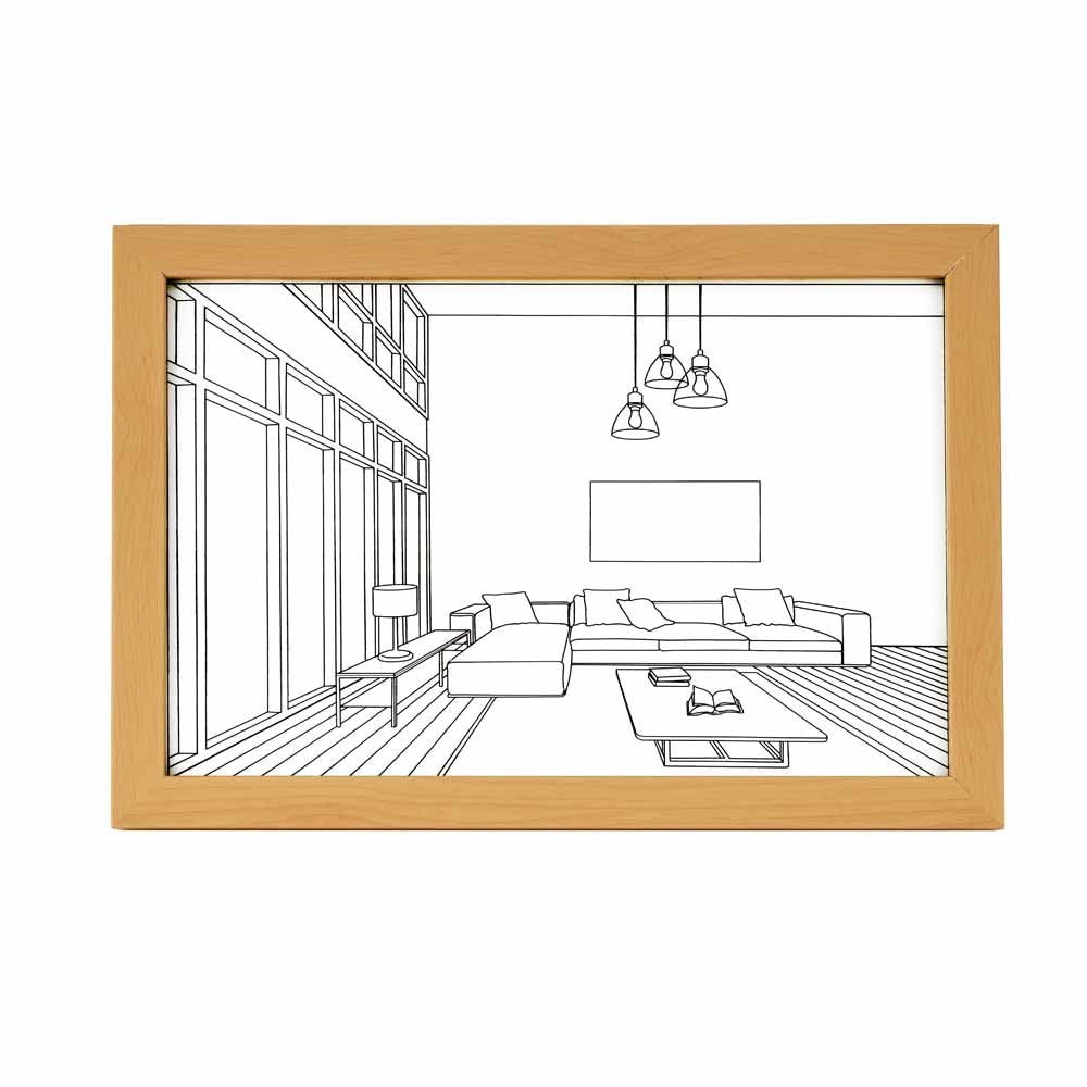 Still Life L Shaped Sofa LED Painting With 3 Lighting Modes