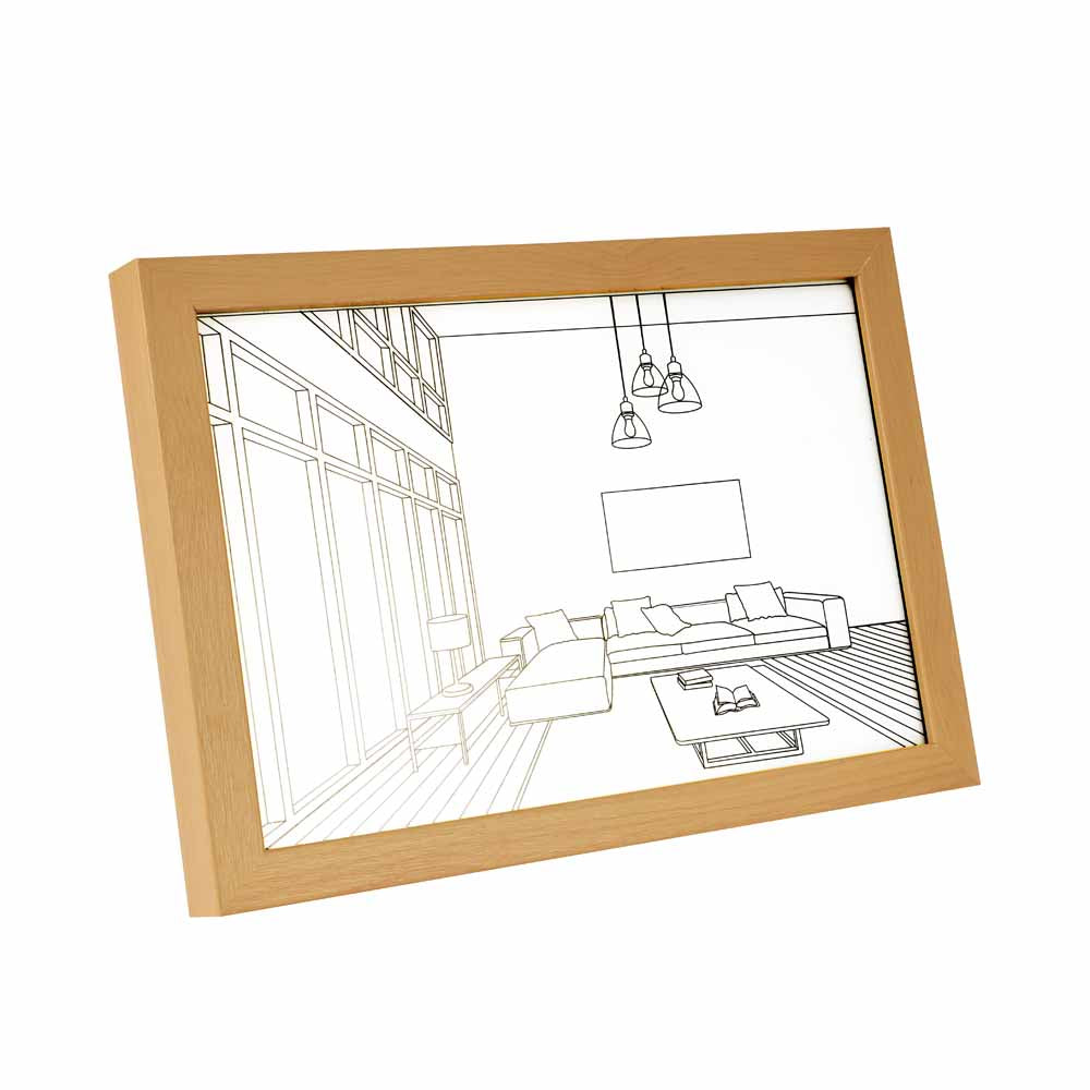 Still Life L Shaped Sofa LED Painting With 3 Lighting Modes