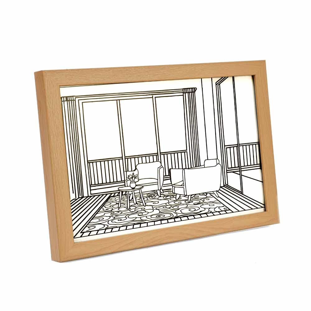 Still Life Arm Chair LED Painting With 3 Lighting Modes