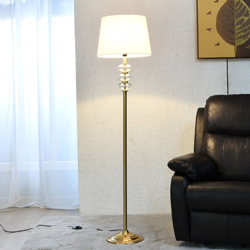 Nilkamal Glassio Bubbles Decorative Floor Lamp 158 cm (White & Gold)