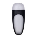 Decorative Round Top Vase Large- Black and Transparent