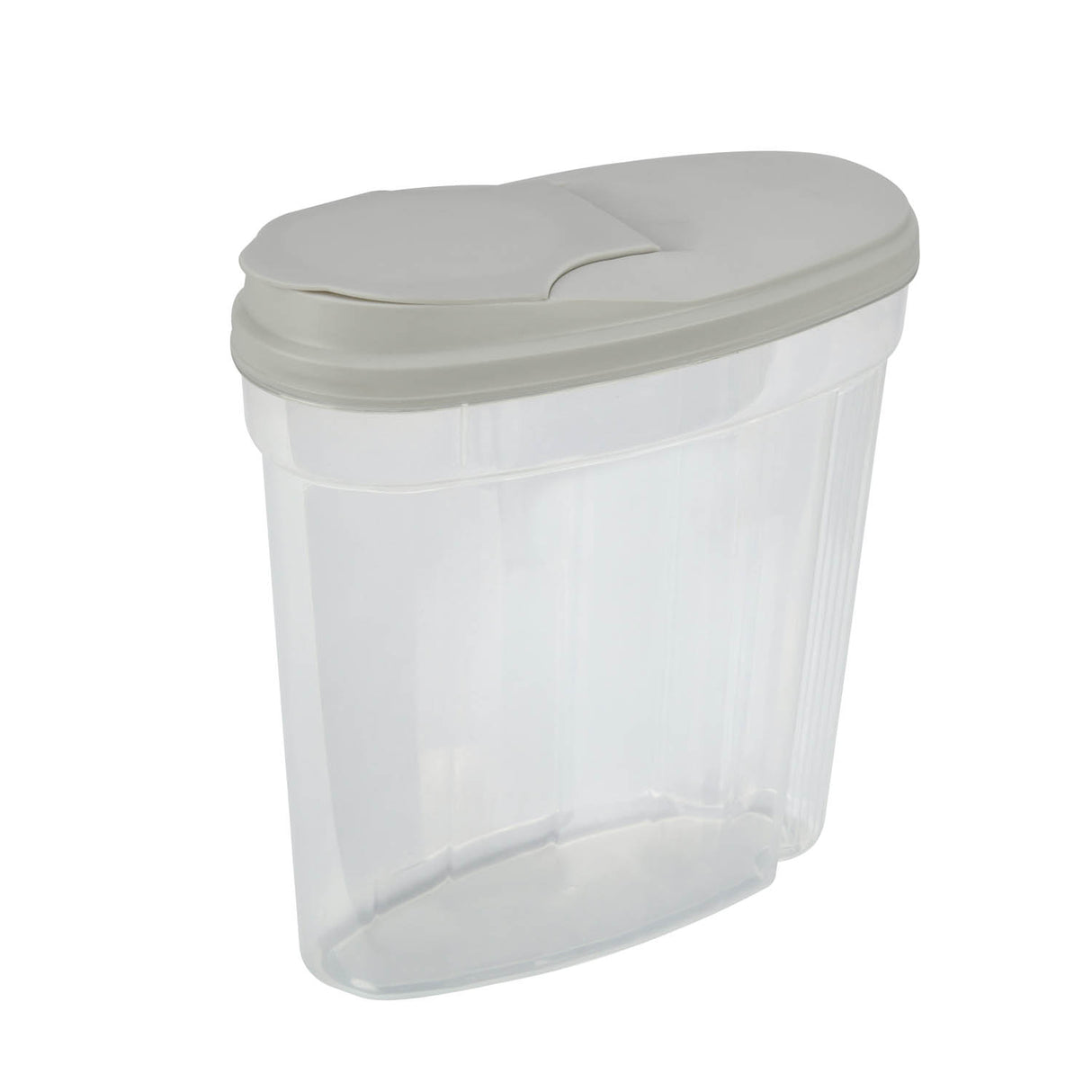 Polypropylene Kitchen Grocery Storage Container 2.9 L- Transparent & Grey