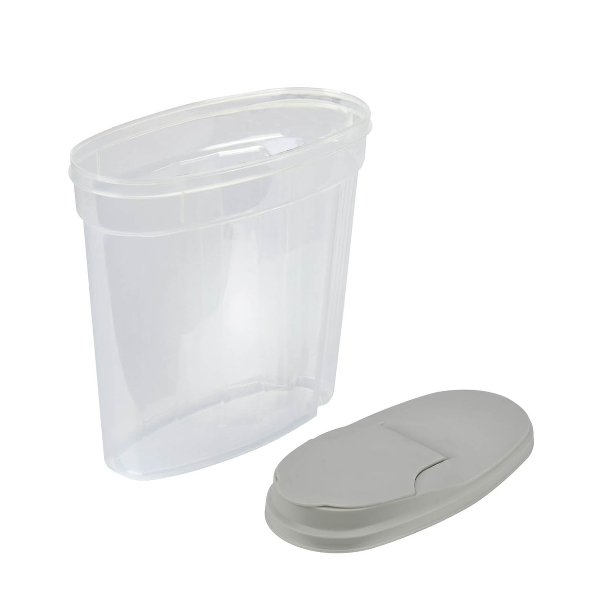 Polypropylene Kitchen Grocery Storage Container 2.9 L- Transparent & Grey