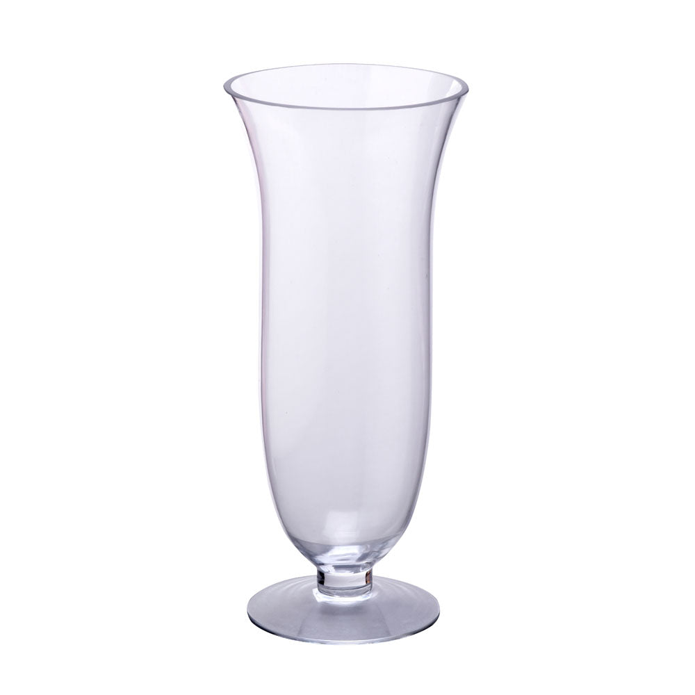 Decorative Hurricane Glass Vase Large- Transparent