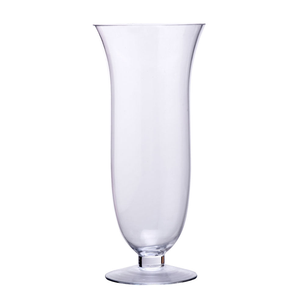 Decorative Hurricane Glass Vase Large- Transparent