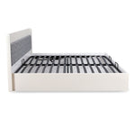 Nix Wooden Queen Bed with Hydraulic Storage- Beige