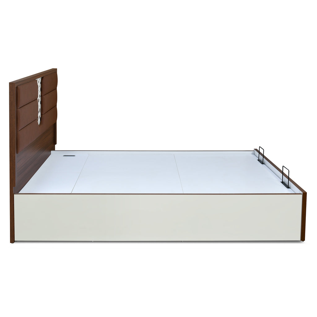 Noir Prime Bed with Semi Hydraulic Storage (White)